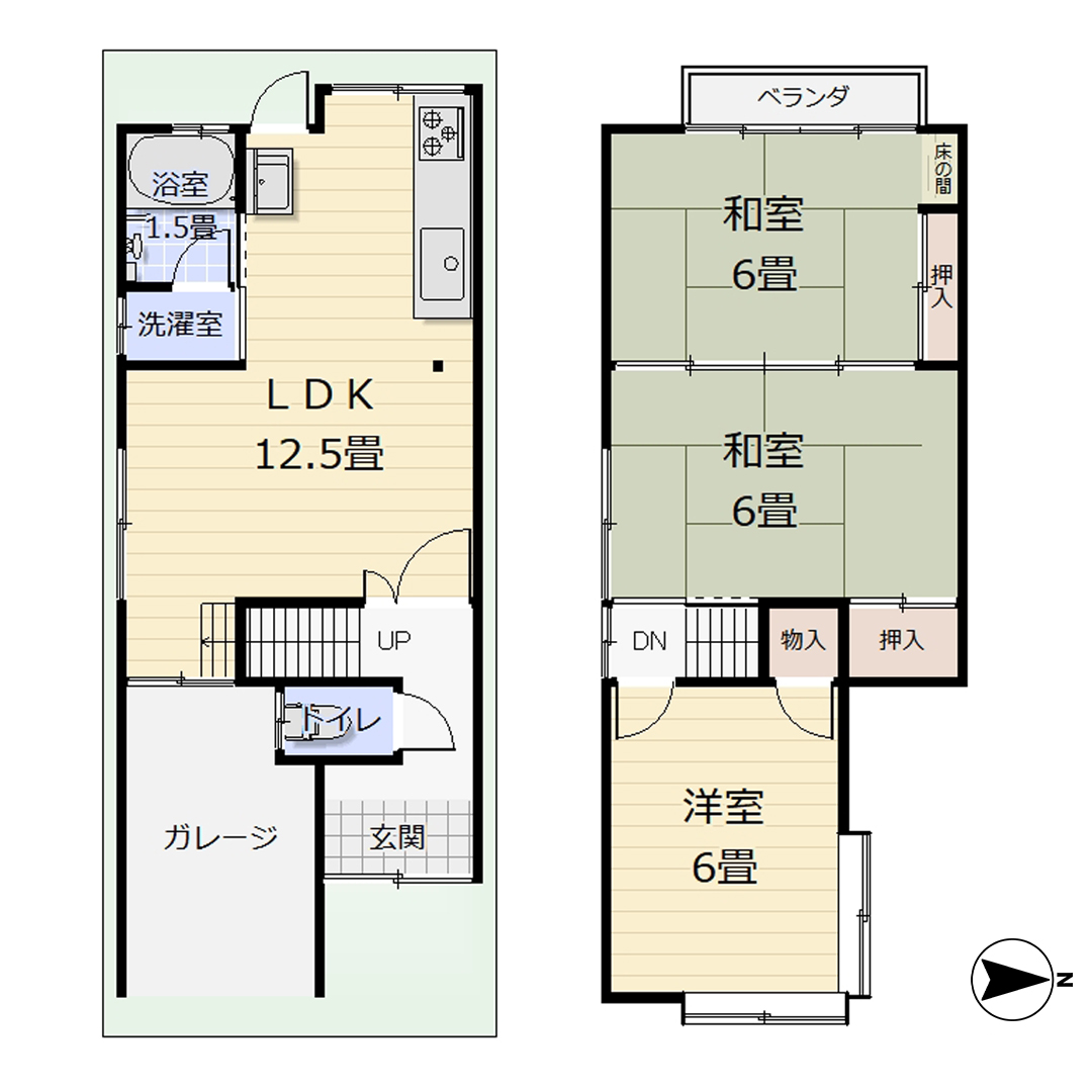川島権田町中古戸建間取り